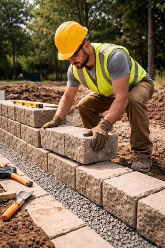 Block Wall Installation in East Lyme, CT