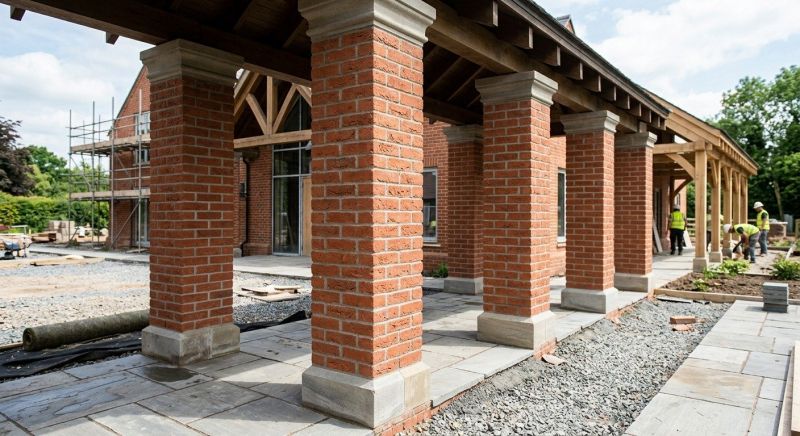 Brick Columns Installation in Westerly, RI