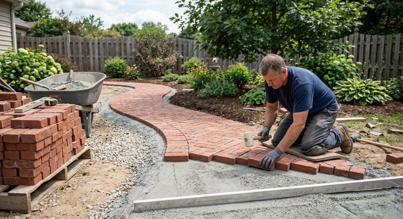 Brick Hardscape Installation in Niantic, CT