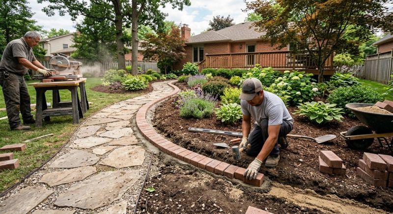 Brick Hardscaping Installation in Jamestown, RI