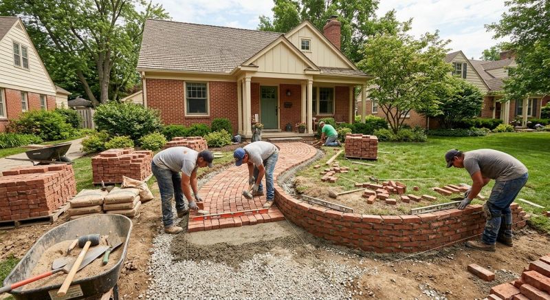 Brick Hardscaping Installation in Stonington, CT
