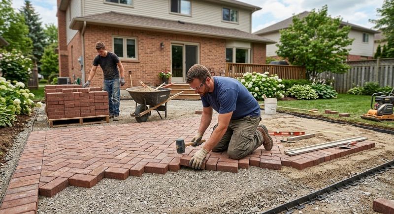 Brick Paving Installation in North Stonington, CT