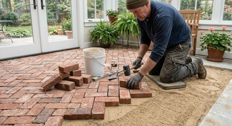 Brick Porch Installation in Westerly, RI
