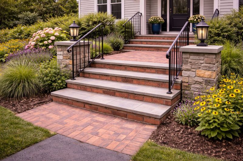 Brick Stairs Installation in Westerly, RI