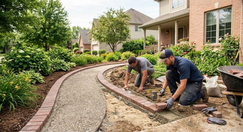 Brick Walkway Installation in Westerly, RI