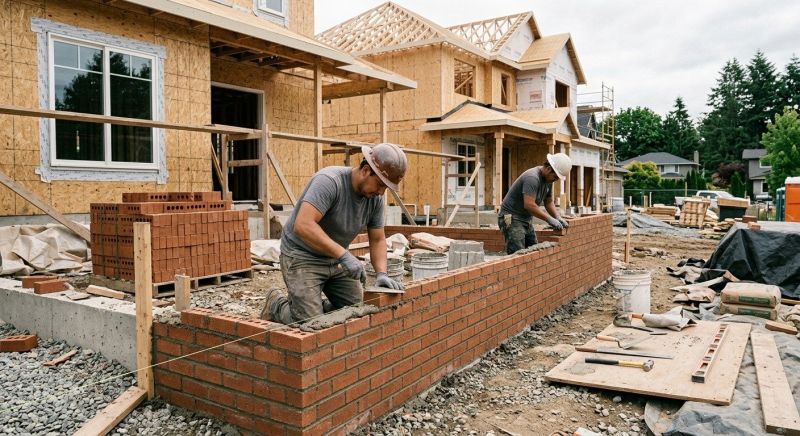 Brick Wall Installation in Preston, CT