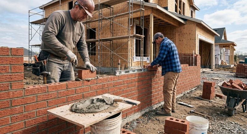 Brick Wall Installation in Preston, CT