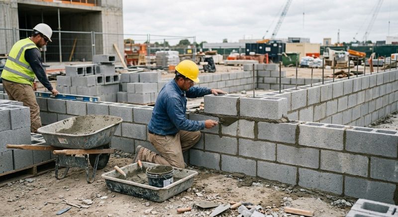 Cinder Blocks Installation in Narragansett, RI