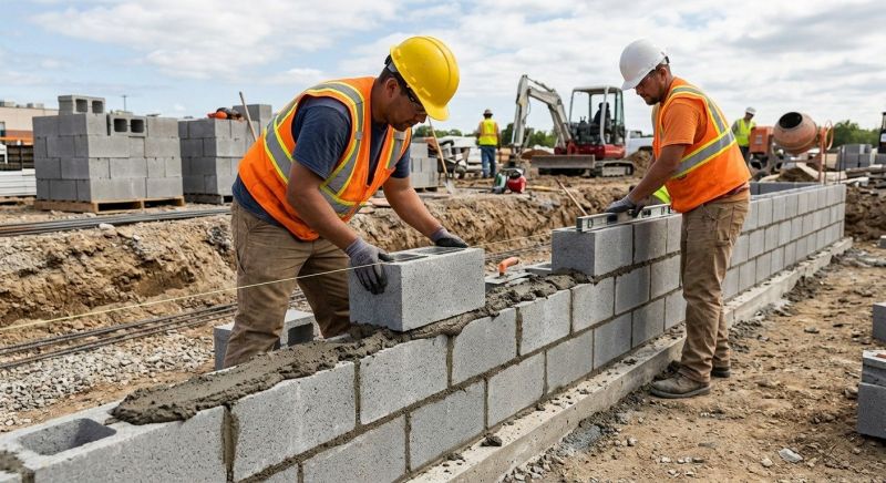 Concrete Blocks Installation in Exeter, RI