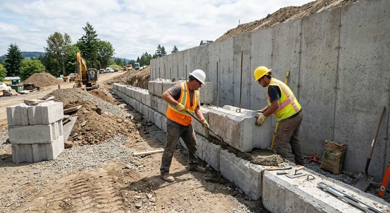 Concrete Blocks Installation in Saunderstown, RI