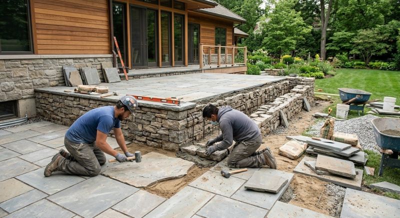 Deck Masonry Installation in Westerly, RI